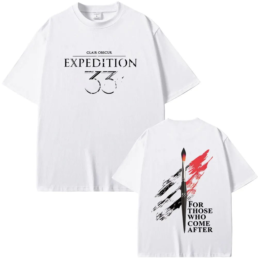 Hot Sale Game Clair Obscur Expedition 33 for Those Who Come After Merch T-shirt Men Women Casual Oversized Short Sleeve T Shirts