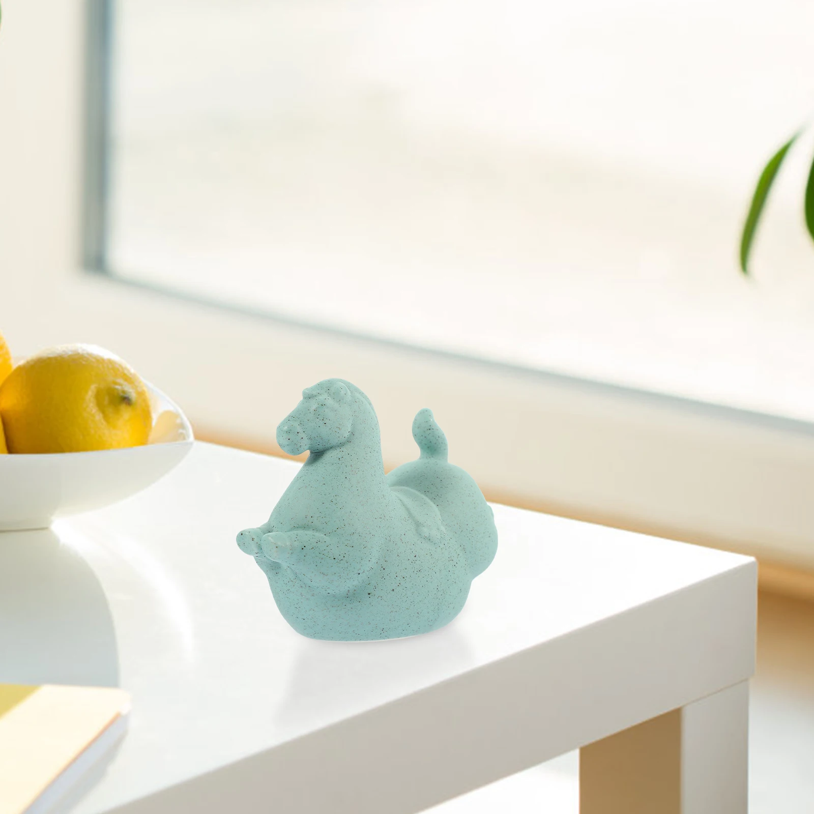 

Ceramic Horse Statue Small Delicate Animal Decor Desktop Ornament Tea Table Decoration Home Office Living Room Display
