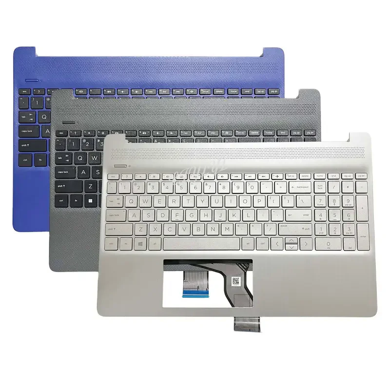 Original NEW US Keyboard for HP 15-EF 15S-EQ 15-DY 15S-FQ Laptop Palmrest Upper Cover Top Case Backlit L63578-001 L63579-001