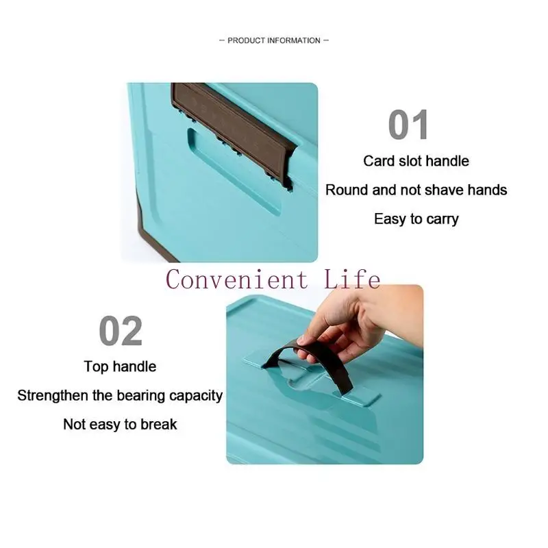 

L1EE Plastic Tool Box Outdoor Travel Folding Storage Boxes Bins Foldable Storage Box
