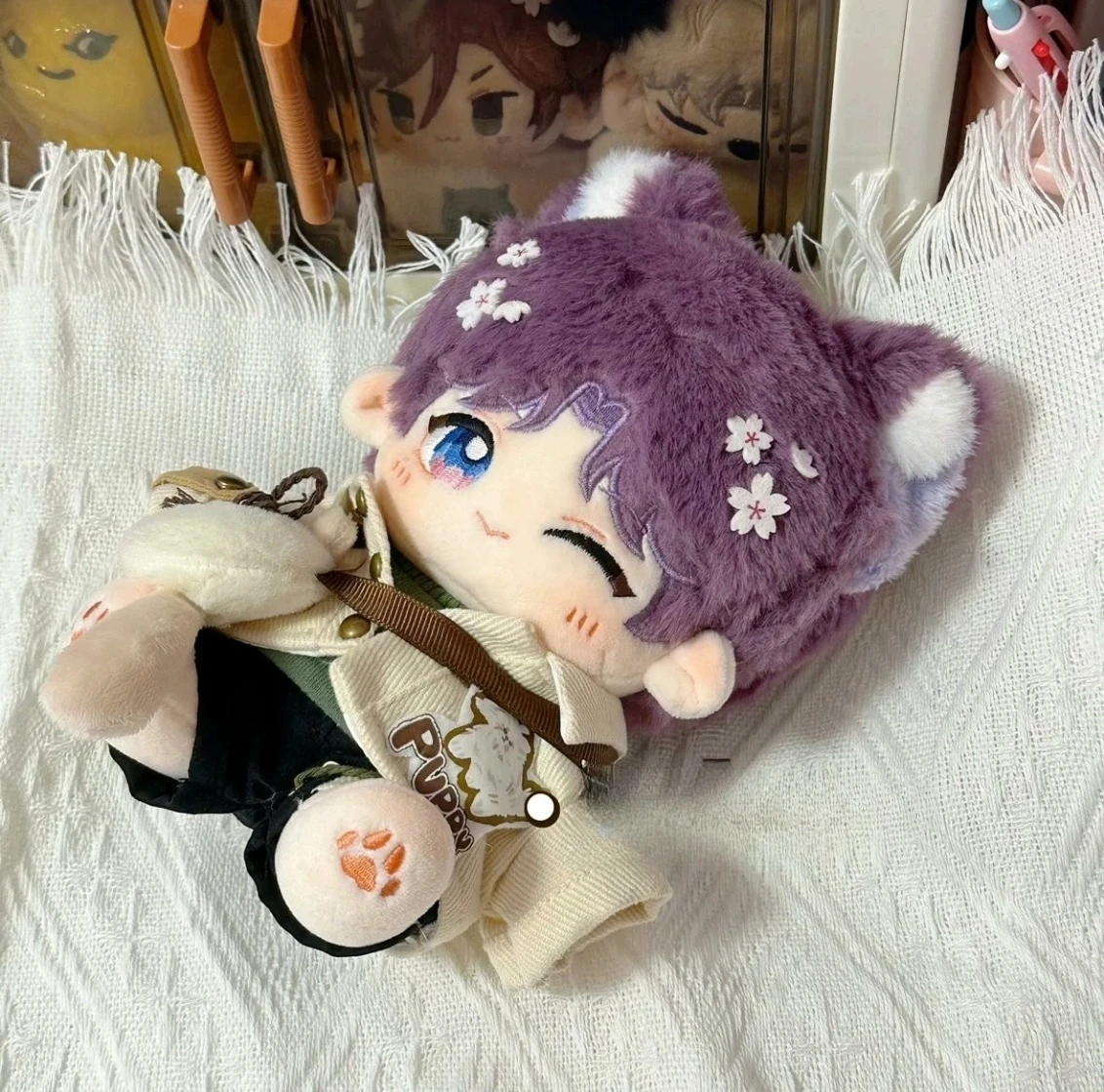 

20cm Rafayel Cute Love and Deepspace Anime Figure Cosplay Soft Cotton Body Dress Up Stuffed Pillow Collection Mascot Xmas Gift
