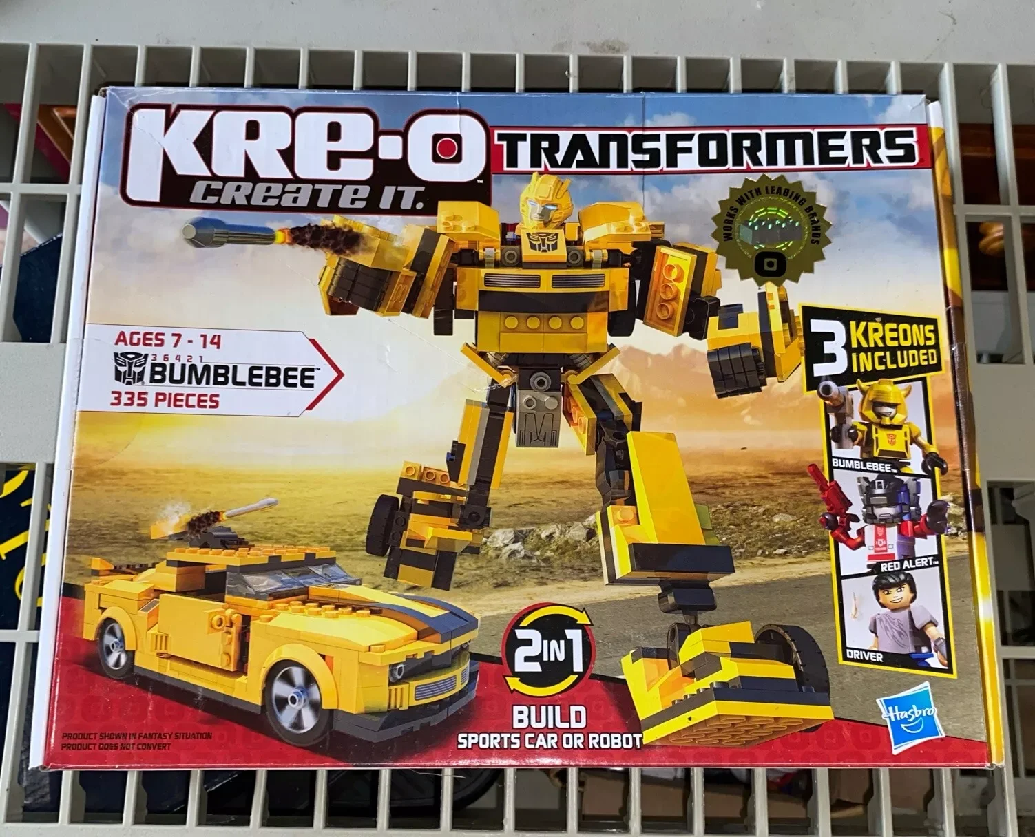 Hasbro Kreo Kre-O Transformatoren Hommel 36421 Gebouw 335 Stukken 3 Kreons 36421