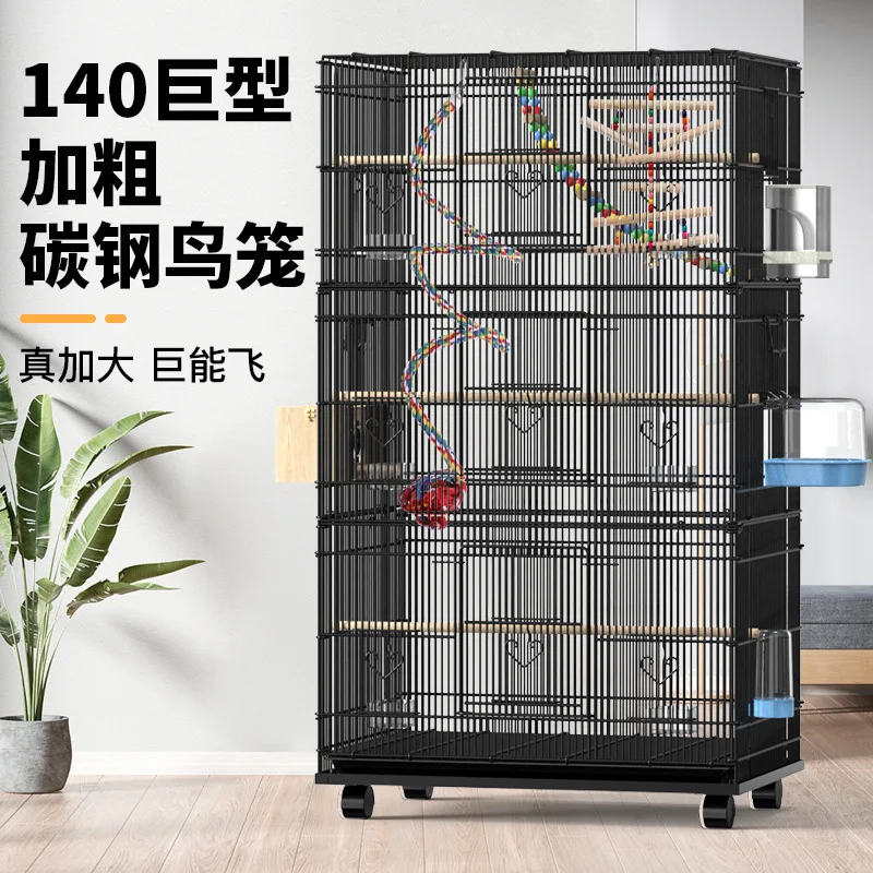 

Extra Large Luxury Aviary Cage for Cockatiels Lovebirds Budgies and Other Medium to Large Birds Suitable for Breeding and