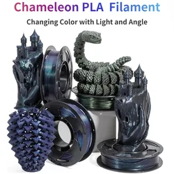 PLA Filament 1.75mm Color Change,Chameleon Shiny Sparkle Glitter by Different Light and Angle,1kg (2.2lbs) Spool  Chameleon