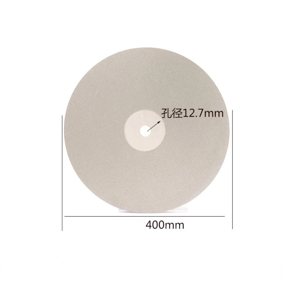 16 Inch Electroplated Diamond Grinding Blade / Jade Printed Stone Glass Polishing Blade / 400mm Diamond Grinding Disc