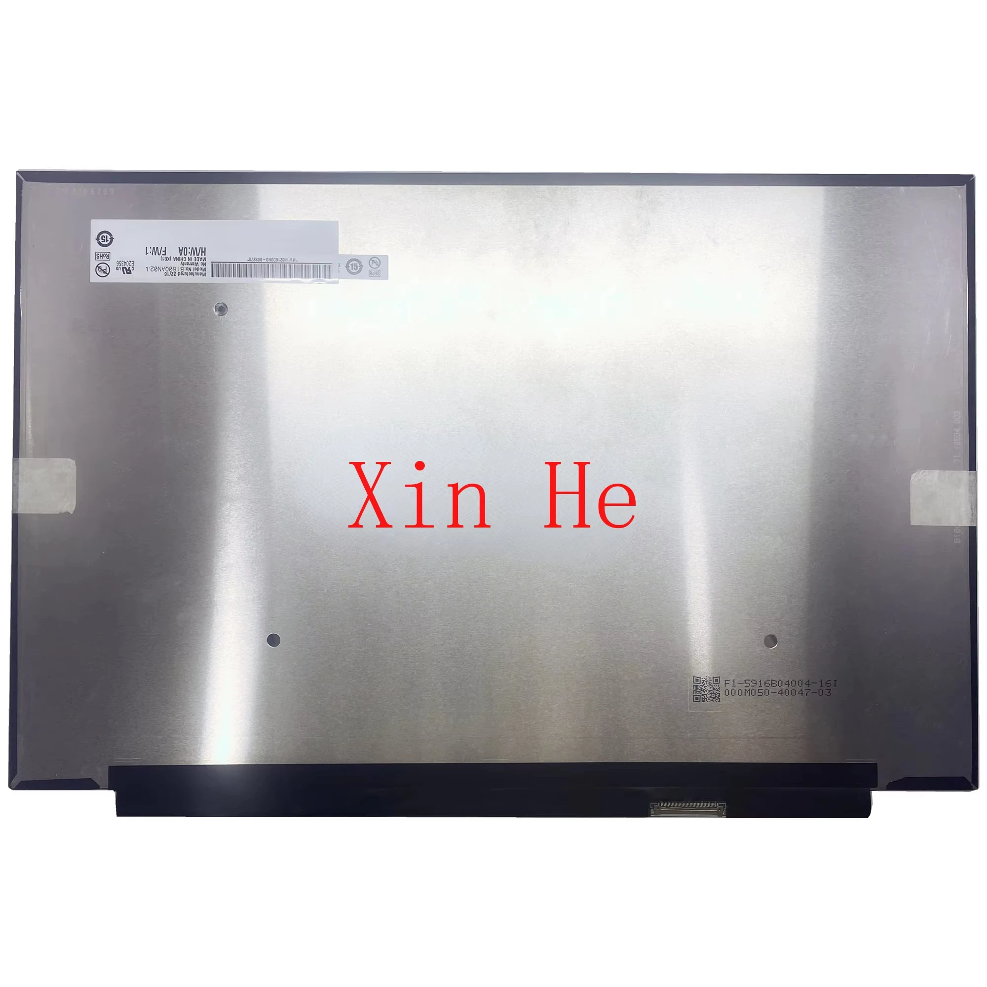 16.0'' B160QAN02.L fit B160QAN02.H NE160QDM-NY2 MNG007DA1-2 -3 NE160QDM-N62 Laptop LCD Screen 2560*1600