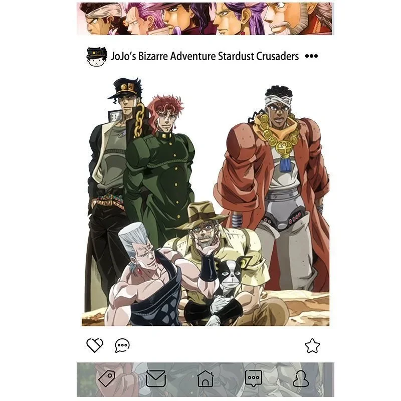 JoJo\'s Bizarre Adventure Acrylic Transparent Card Kujō Jōtarō Kira Yoshikage Anime Peripherals Delicate Photograph Ornamente