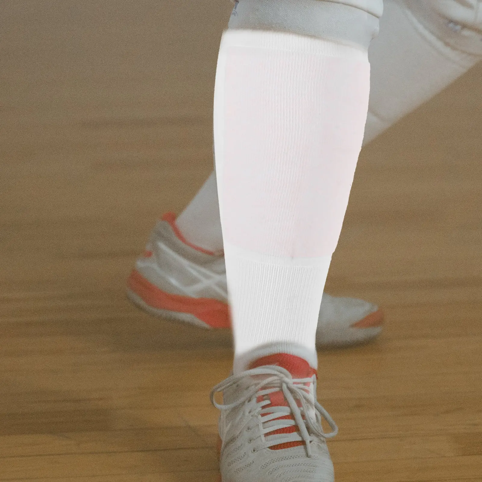 

1 Pair Thickened Fencing Knee High Sports Socks For Skiing Cycling Running Football Soccer White Tube Socks For Men Women Adults