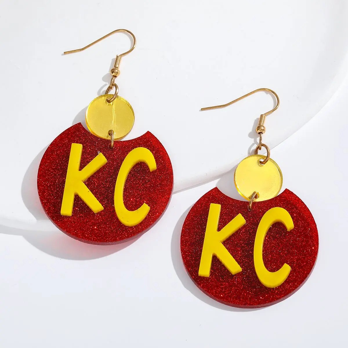1 Pair Halloween Classic Fashion Acrylic Earrings Kc Sparkling Red Texture Fashion Jewellery Holiday Gifts
