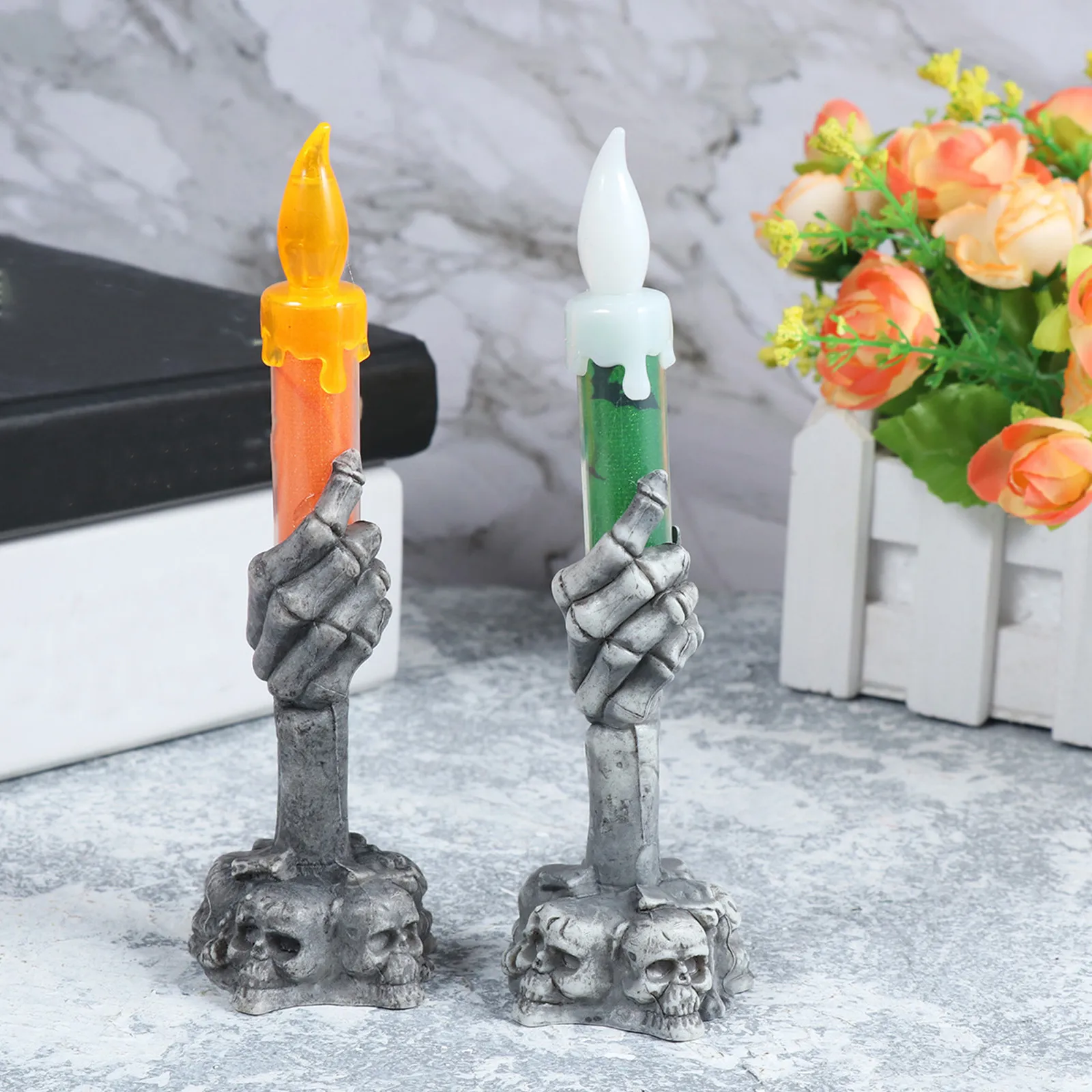 

2Pcs Halloween Hand LED Light Horror Glow Decoration Perfect for Haunted House Party Halloween Ambiance