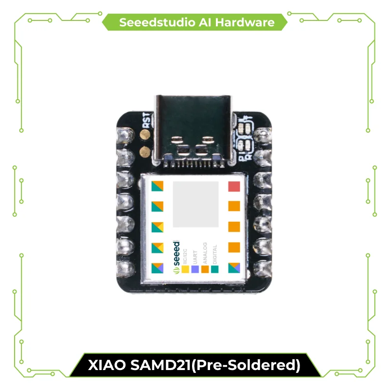 

Seeed Studio XIAO SAMD21 (Pre-Soldered) The Smallest Arduino Microcontroller with Rich Interfaces for Wearable Devices