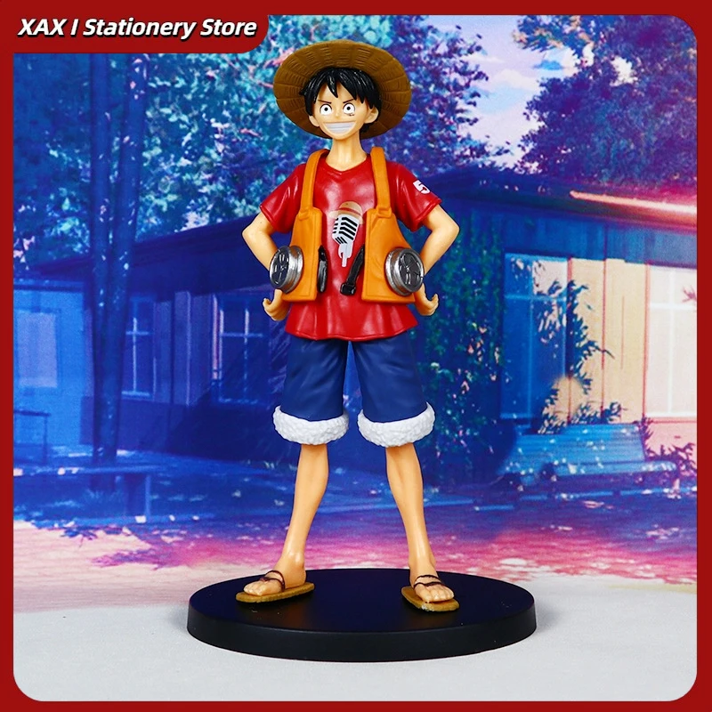 

One Piece Standing Pose Luffy Anime Figure - Car Decor Collectible Statue Gift For Fans Desktop Ornament Decoration Toy