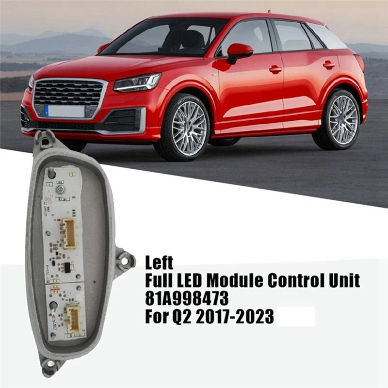Super Sale 1Pair Front Headlight LED Moudle with Heatsink for Audi Q2 2017-2023 81A998473 81A998474 DRL Turn Signal Light Source