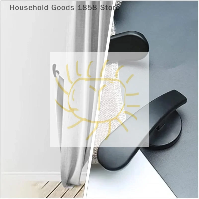 2Pcs Retro Practical Mounted Metal Hooks Curtain Tieback Curtain Hooks Wall Hanger Curtain Holder Home Decor Accessories