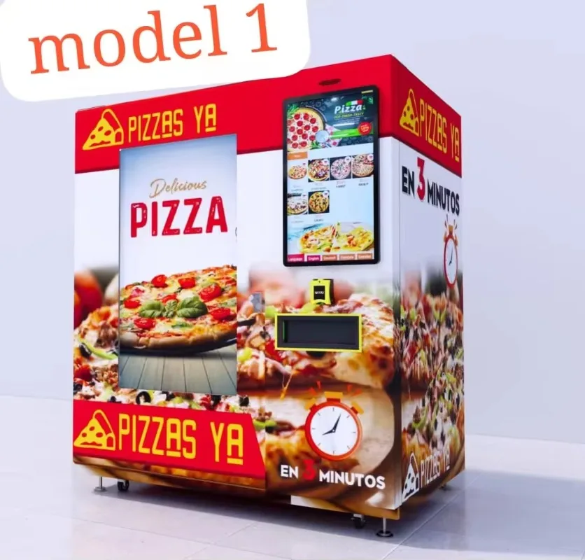 Quick Heating Pizza Vending Machine Fast Baking Short Waiting Time Smooth Discharge Unmanned Commercial Self Service Equipment