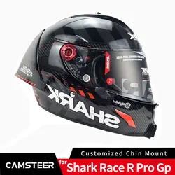 For Shark Race R Pro GP Custom Aluminlum Helmet Chin Mount for GoPro Hero13 12 11 Insta360 X4 X3 AcePro DJI Action 4 5Pro Camera