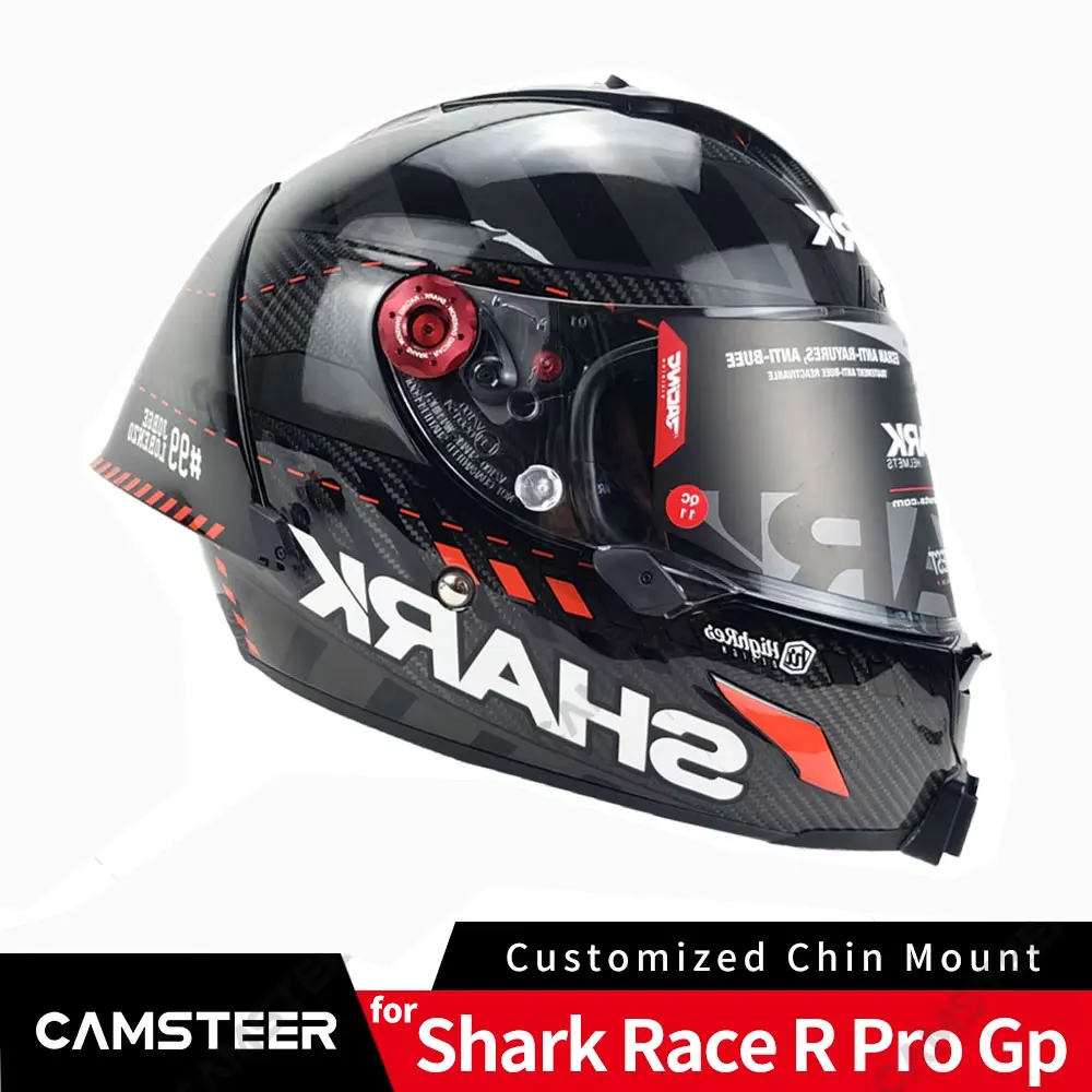 Dla Shark Race R Pro GP Niestandardowy aluminiowy uchwyt na podbródek do GoPro Hero13 12 11 Insta360 X4 X3 AcePro DJI Action 4 5Pro Camera