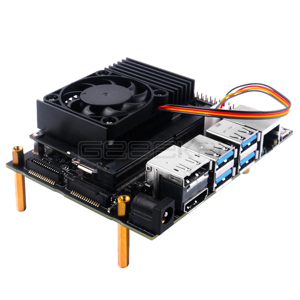 GeeekPi Jetson Nano radiator heat sink aluminum alloy fins and PWM fan adjustable speed