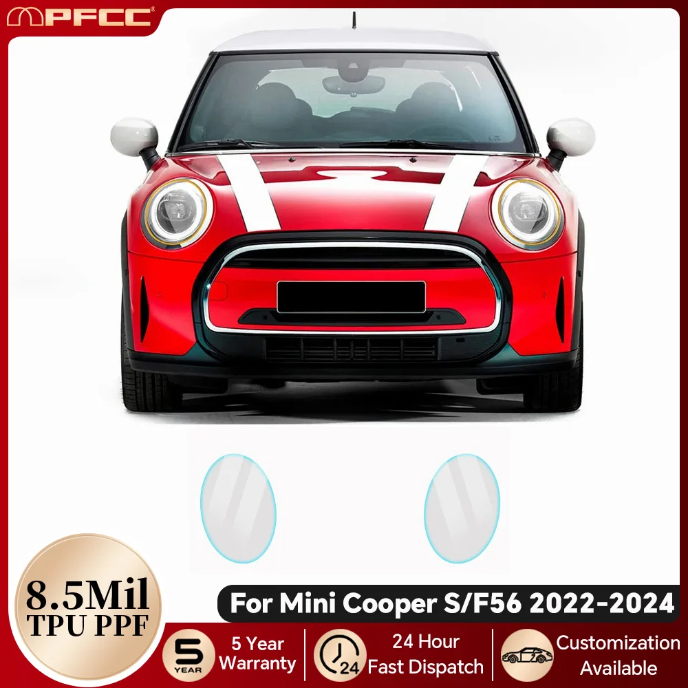 

Car Headlight Rearview TPU Paint Protection Film For Mini F56 Cooper S 2-doors 2022-2024 Pre-cut PPF Clear Bra Anti-scratch Kit