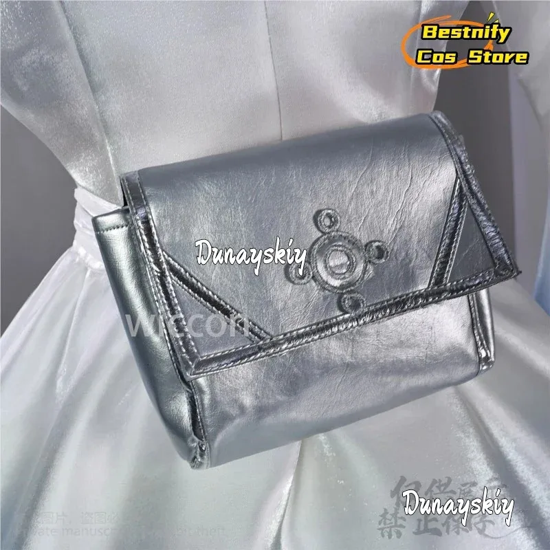 Disfraz de Anime Weiss Schnee, vestido elegante degradado blanco a azul, peluca de cola de caballo de encaje Lolita, Jirai Kei Girls