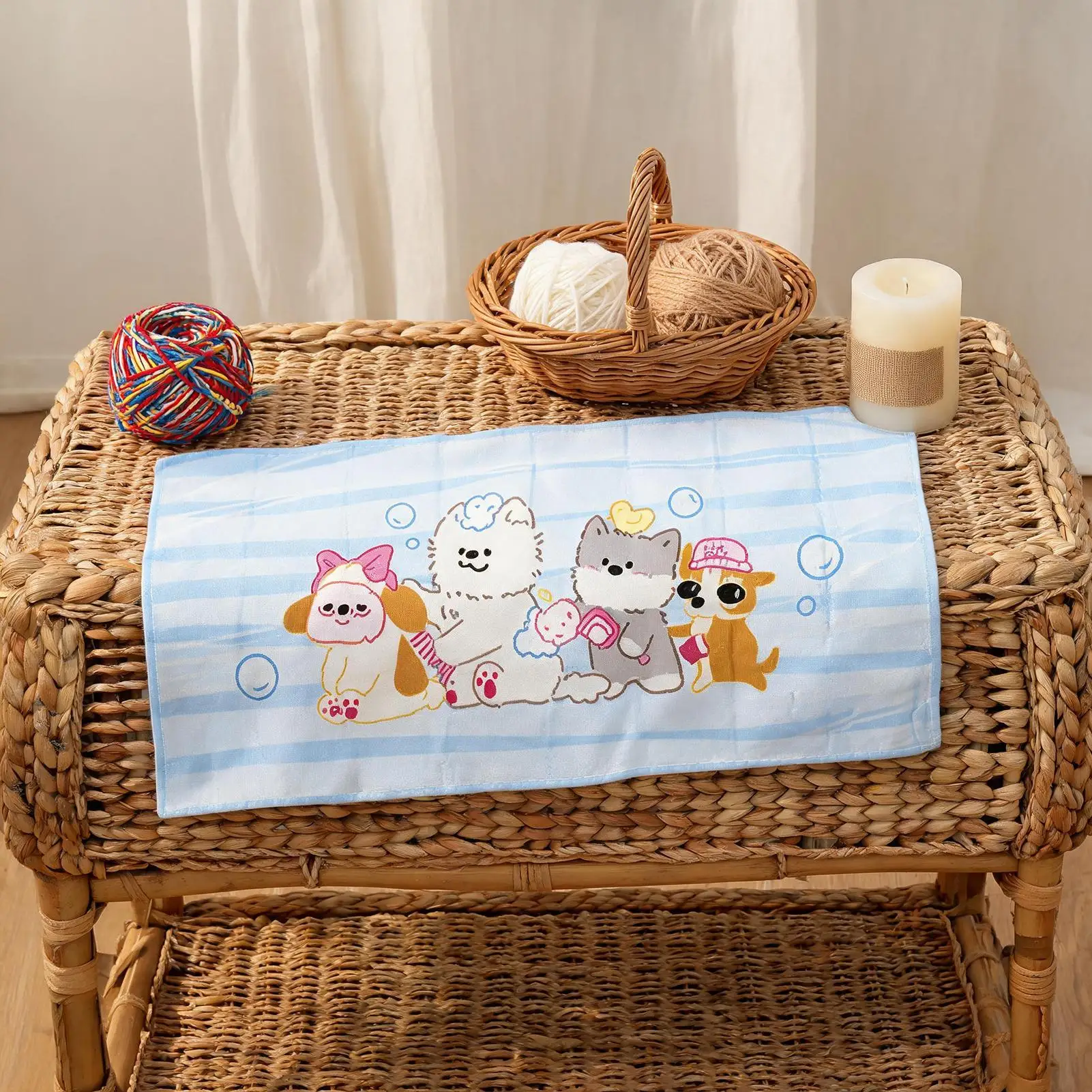 

Pet Grooming Towel Compact Soft Portable Puppy Shower Towels For Small Medium Large Puppy Cat Home Bathroom Indoor Garden Pool