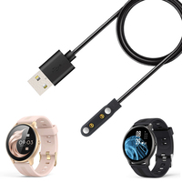 Smartwatch Dock Charger Adapter Magnetic USB Charging Cable for AGPTEK LW11 Sport Smart Watch Power Charge Wire Accessories