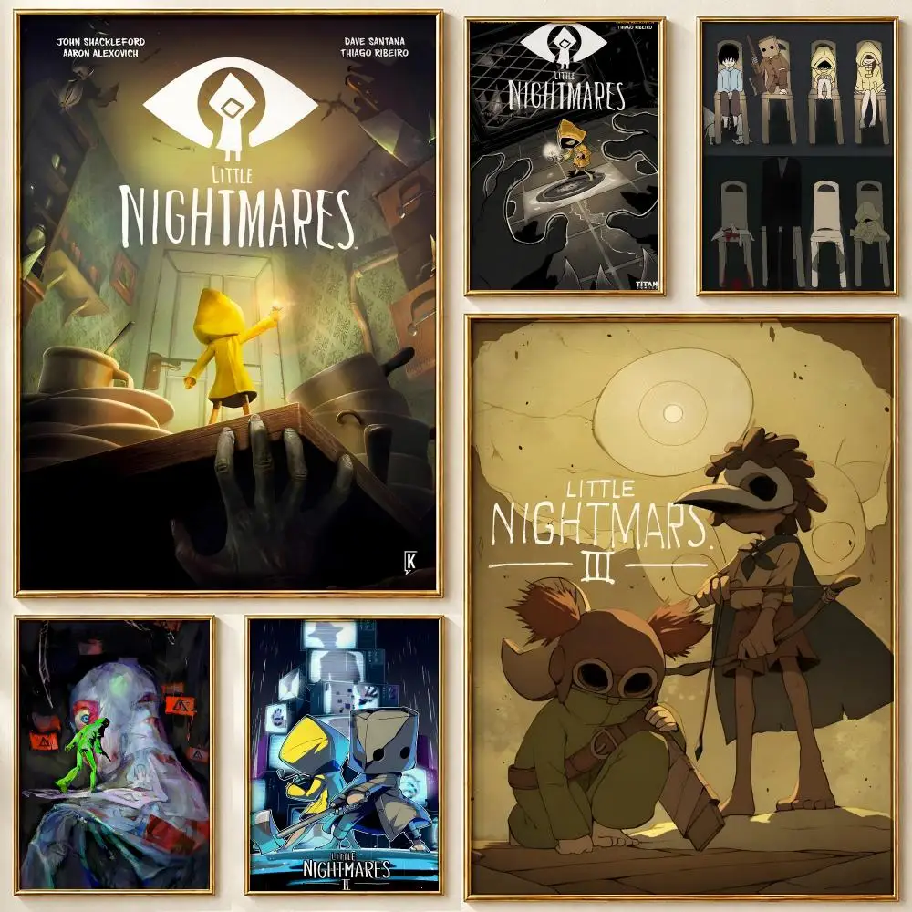 Video Game Little Nightmares Poster HD art sticky wall waterproof home living room bedroom bar aesthetic decoration