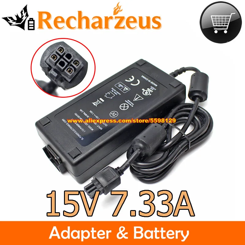 

Genuine 15V 7.33A SL AC Adapter CENT1120A1551F01 110W Laptop Charger Power Supply