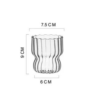 10 Hauptverkaufs -Canelado -Glasbecher - №8