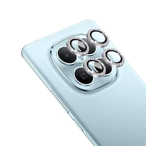 Защитная пленка для камеры с бриллиантами для Xiaomi Redmi Note 15 Pro Plus, блестящее закаленное стекло, задняя линза из сплава, металлическое кольцо note15 15pro 15Pro+