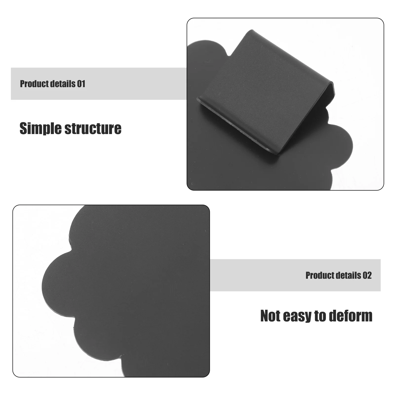 

10 Pcs Price Display Board Chalkboard Label Clips Erasable Tag Small Blackboard on Holders Plastic Sign Signs