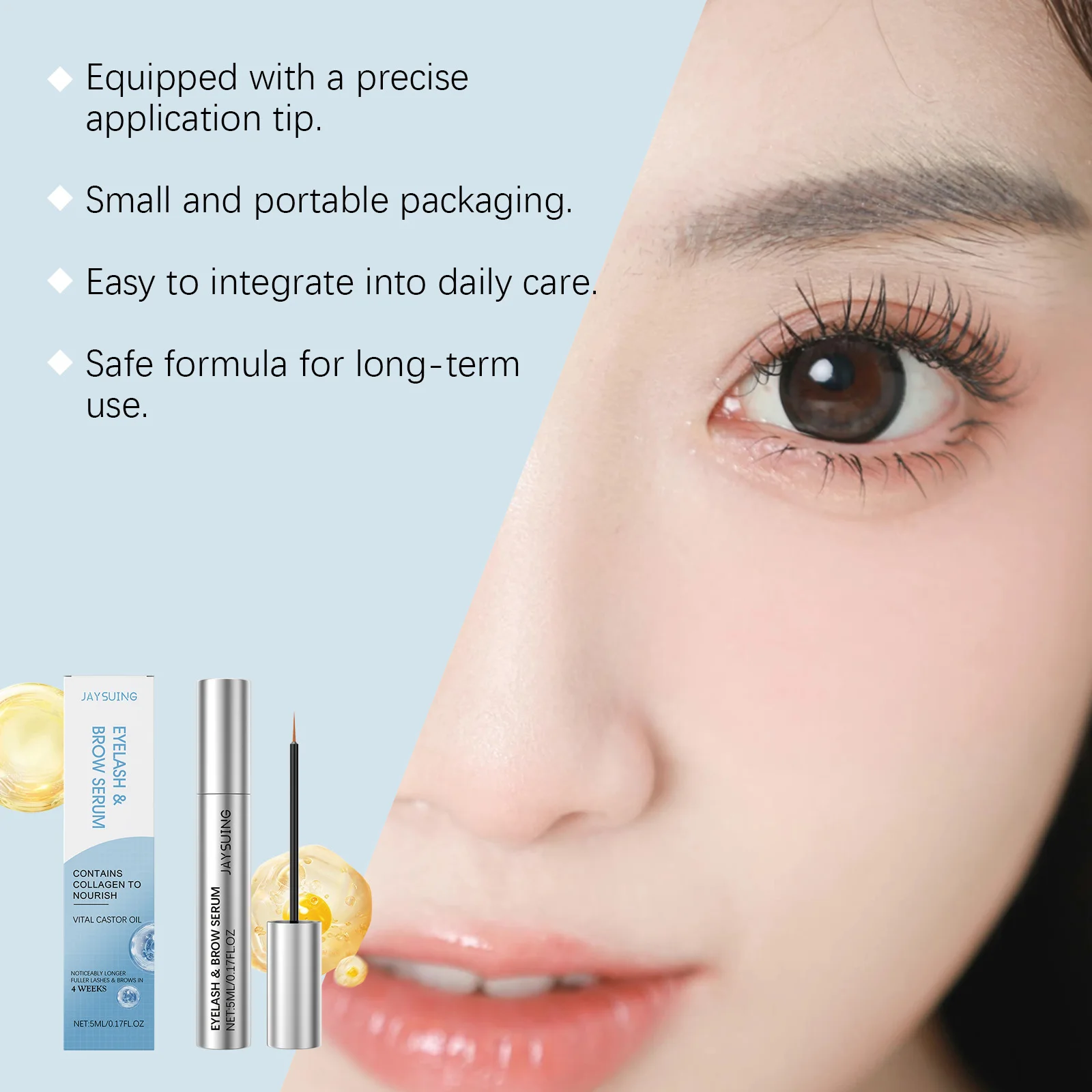 まつげ成長血清天然成分厚いカーリングまつげ延長リフティング栄養保湿眉毛エンハンサー血清