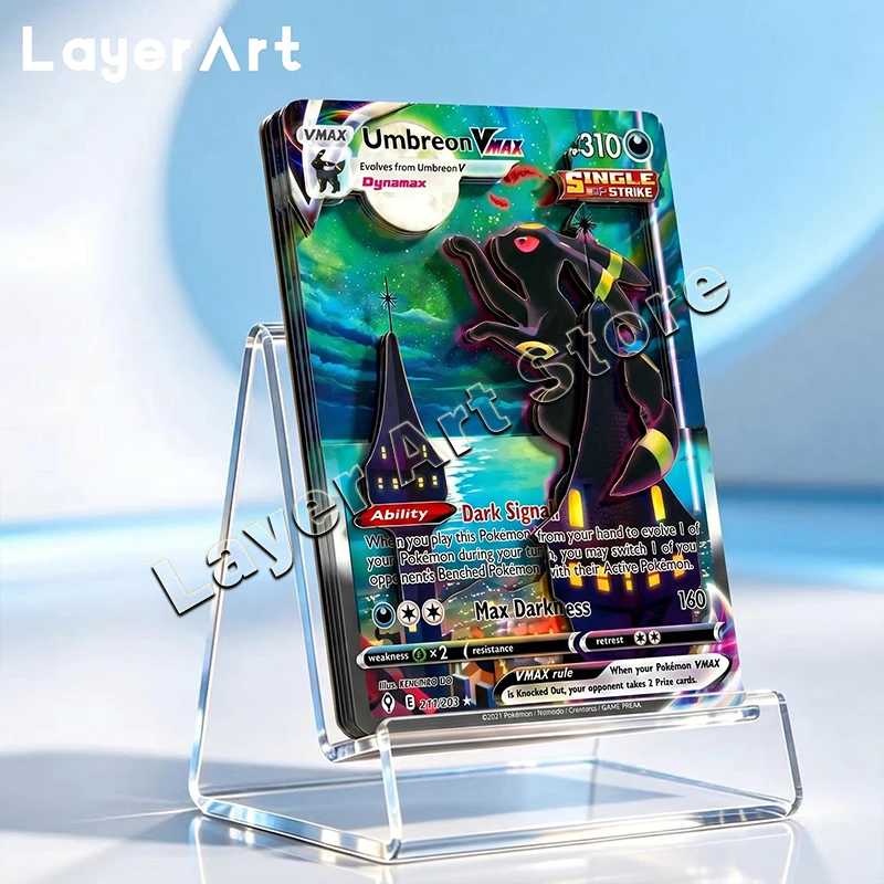 tarjeta-de-papel-3d-hecha-a-mano-de-pokemon-umbreon-vmax-211-203-replica-estereo-coleccionable-juguete-diy-hecho-a-mano
