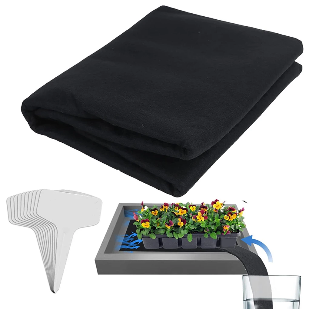 .2x1m Automatic Plant Watering System Capillary Mat Black Breathable Mat Completely Absorbent Hydroponic Watering System