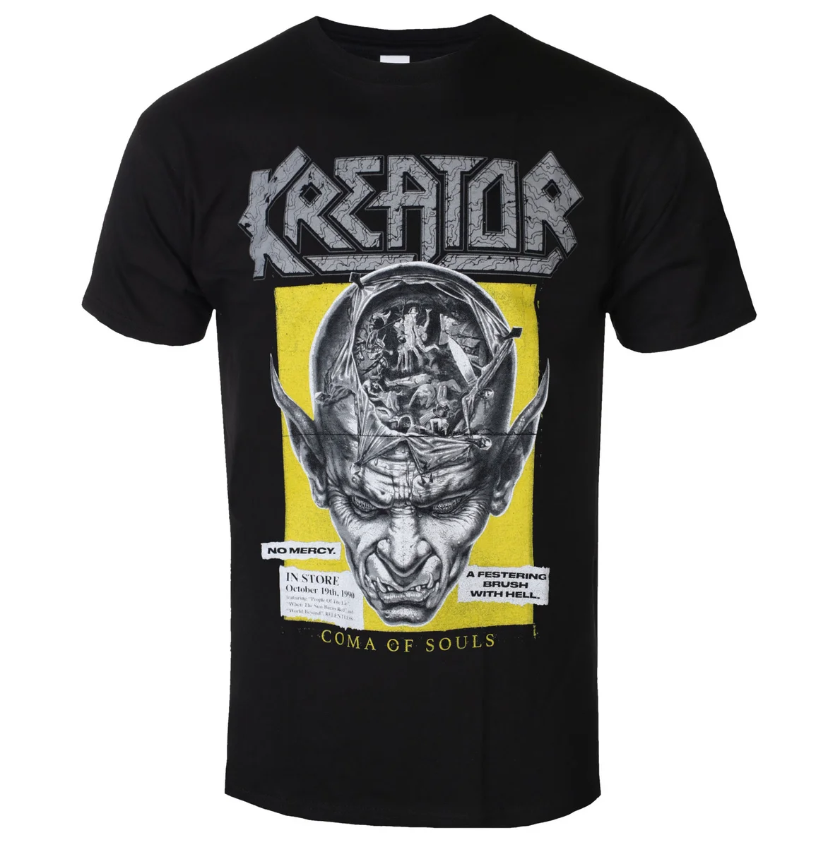 Pop 2026 Kreator Demon Battlefield Printed T-shirt Thrash Metal Band Style Daily T-shirt - Suitable for Both Men and Women