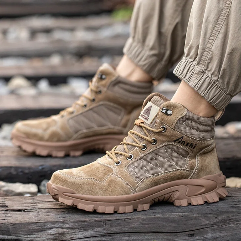 

Мужская зимняя рабочая обувь высокого качества, обувь для сварщиков, устойчивая к проколам, нескользящая рабочая обувь, защитные ботинки со стальным носком для мужчин