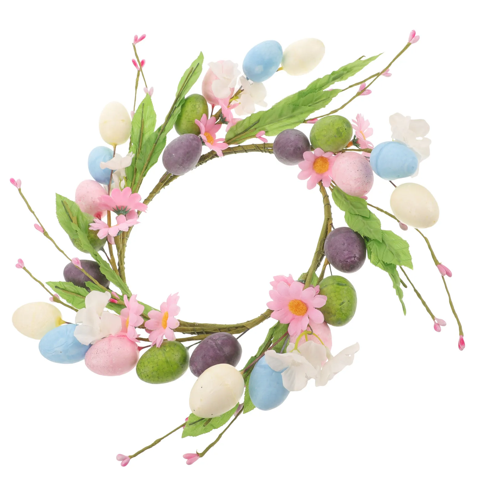 إكليل بيضة عيد الفصح، ديكور الباب الأمامي الربيعي، إكليل معلق على الحائط، إكليل صناعي، باب مدفأة، ديكور للحفلات