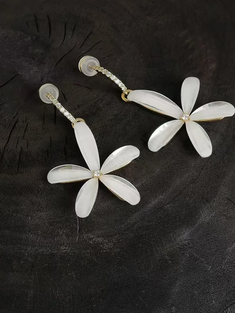 european-style-new-design-egg-flower-earrings-vacation-holiday-floral-pendant-color-block-ear-cuff-fashion-jewelry-accessories