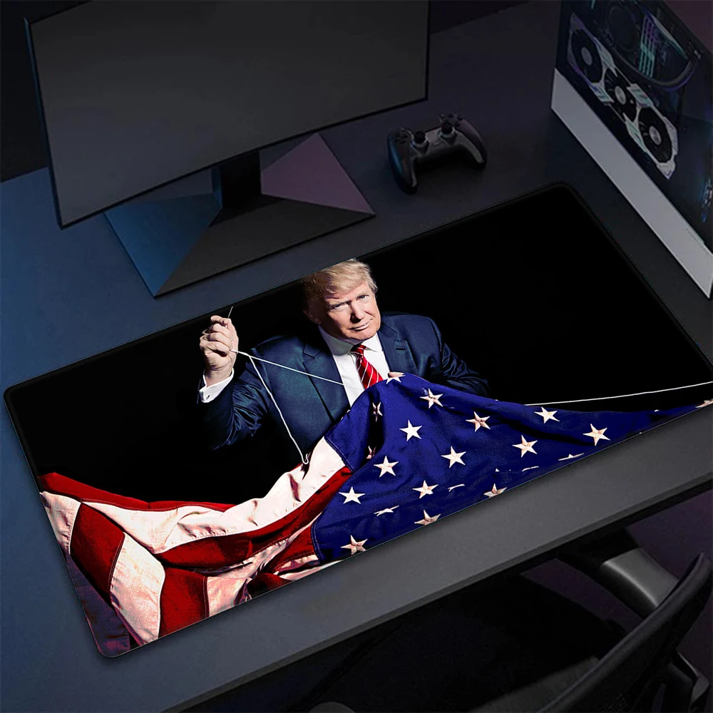 America President Donald Trump Mousepad Printing Computer Gamers Locking Edge Non-slip Mouse Pad XXL90x40cm Keyboard PC Desk Pad