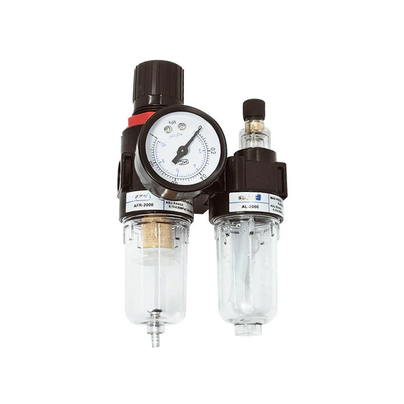 Pneumatic pressure reducing valve processor air filter oil-water separator two-piece