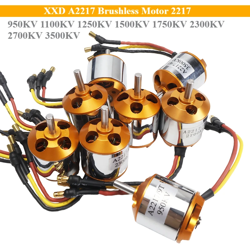 XXD A2217 Brushless Motor 2217 950KV 1250KV 1500KV 2300KV Außenläufer für RC-Flugzeug Quadrocopter Multirotor Modifikation