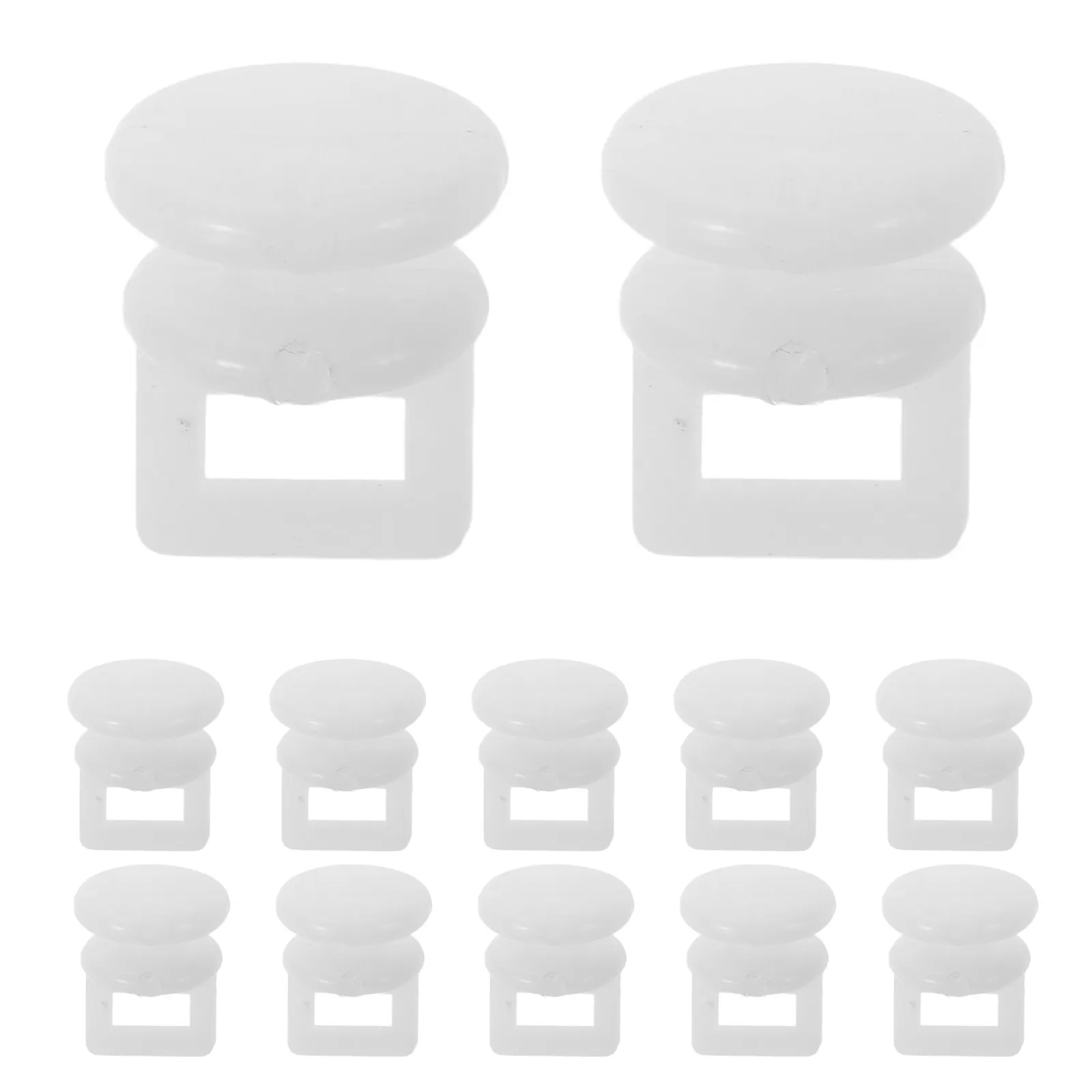 

200Pcs Curtain Track Pulley Hooks Plastic Gliders for Bus Caravan Window Drapes Smooth Silent Sliding Ceiling Track Roller Hooks