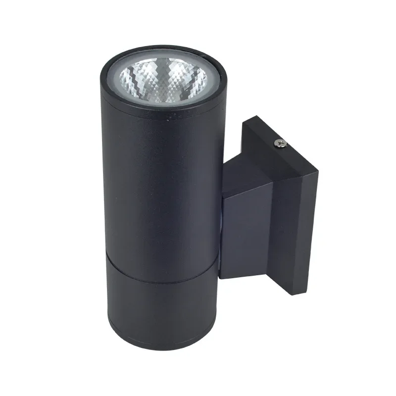 Preto cinza para cima para baixo luz de parede ao ar livre 6w 10 20 30 36 varanda jardim à prova dwaterproof água iluminação para casa ao ar livre corpo da lâmpada alumínio