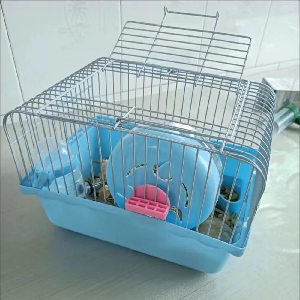 Deluxe-Hamsterkäfig aus Acryl, großer Raum, goldenes Hamsterhaus, faltbar und für den Außenbereich, Kunststofftablett, Heimtierbedarf, Box-Verpackung – Detail 9