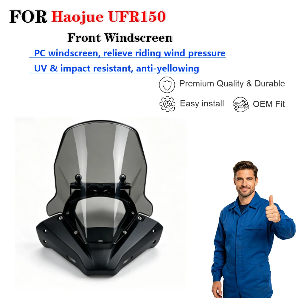 For Haojue UFR150 JINQILONG Windscreen Mirror Forward Relocation Bracket Parabrisas moto