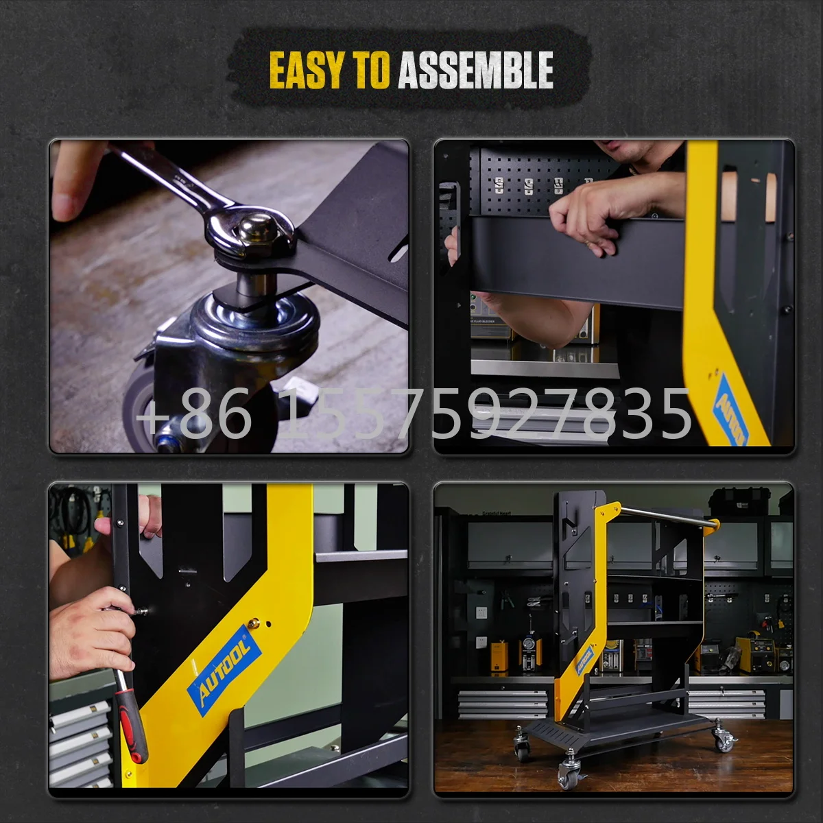 MMT553 Factory Automotive Tool Cart DiagnosticTrolley Multifunctional Cart Auto Repair tools Diagnostic Tools Trolley