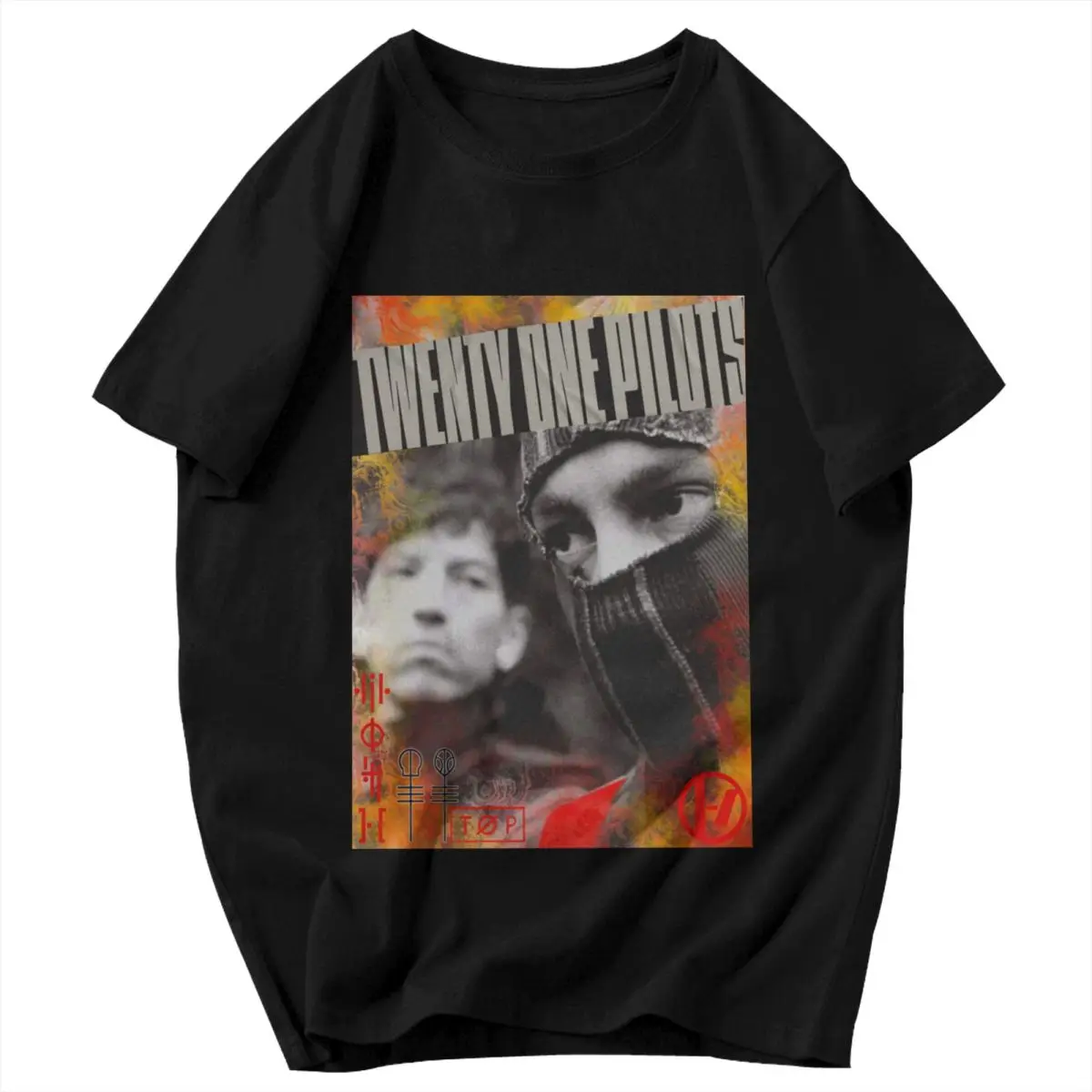 Men T Shirt Twenty One Pilots 2024 Idea Y2K Graphic Tees Unisex Clothing T Shirts