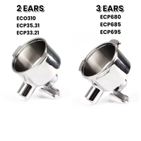 51MM 3 Ear Double Spout Coffee Portafilter Filter Holder Delonghi For Dedica EC680/685 51MM 2 Ear for Delonghi ECP33.21 ECP35.31