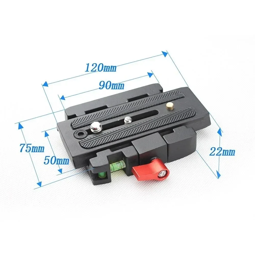 Adapter mocowania szybkiego do statywu kamery BOSHENG z płytką szybkiego montażu do głowic Manfrotto 501 500AH 701HDV 503HDV Q5 — zdjęcie produktu 5
