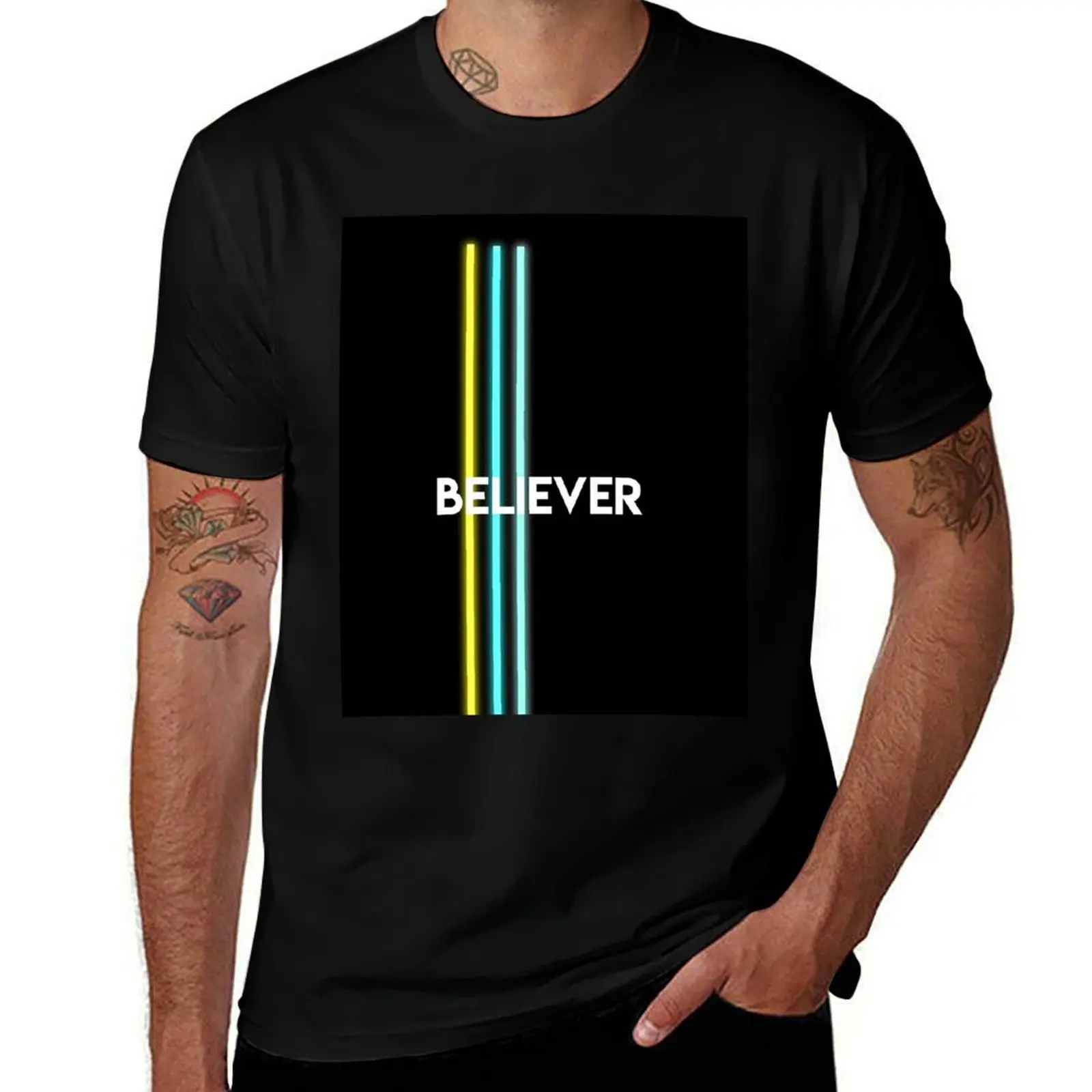

BELIEVER - Imagine Dragons T-Shirt t shirt men 100% cotton luxury brand t shirts designer